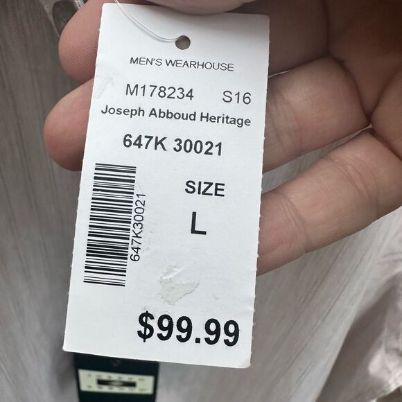 Joseph Abboud men’s button down dress shirt size L - Picture 6 of 9